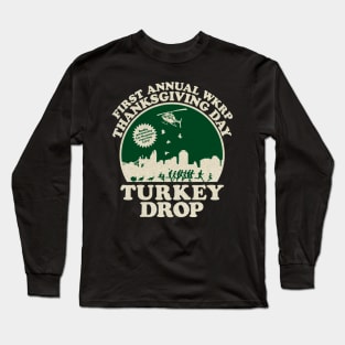 Thanksgiving Turkey Drop vintage Long Sleeve T-Shirt